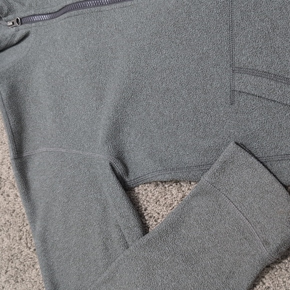 The North Face Boys Zip Up Fleece Hooded Jacket Gray Size Large - Picture 4 of 10